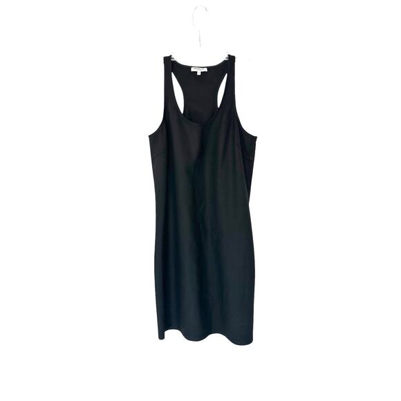 Emerson‎ Fry Black Basic Scoop Neck Ponte Layering Racerback Mini Dress Medium - Picture 2 of 10